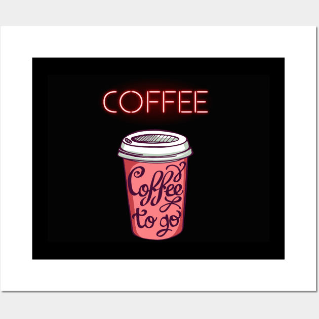 Its so cold so get a coffe Wall Art by Superboydesign